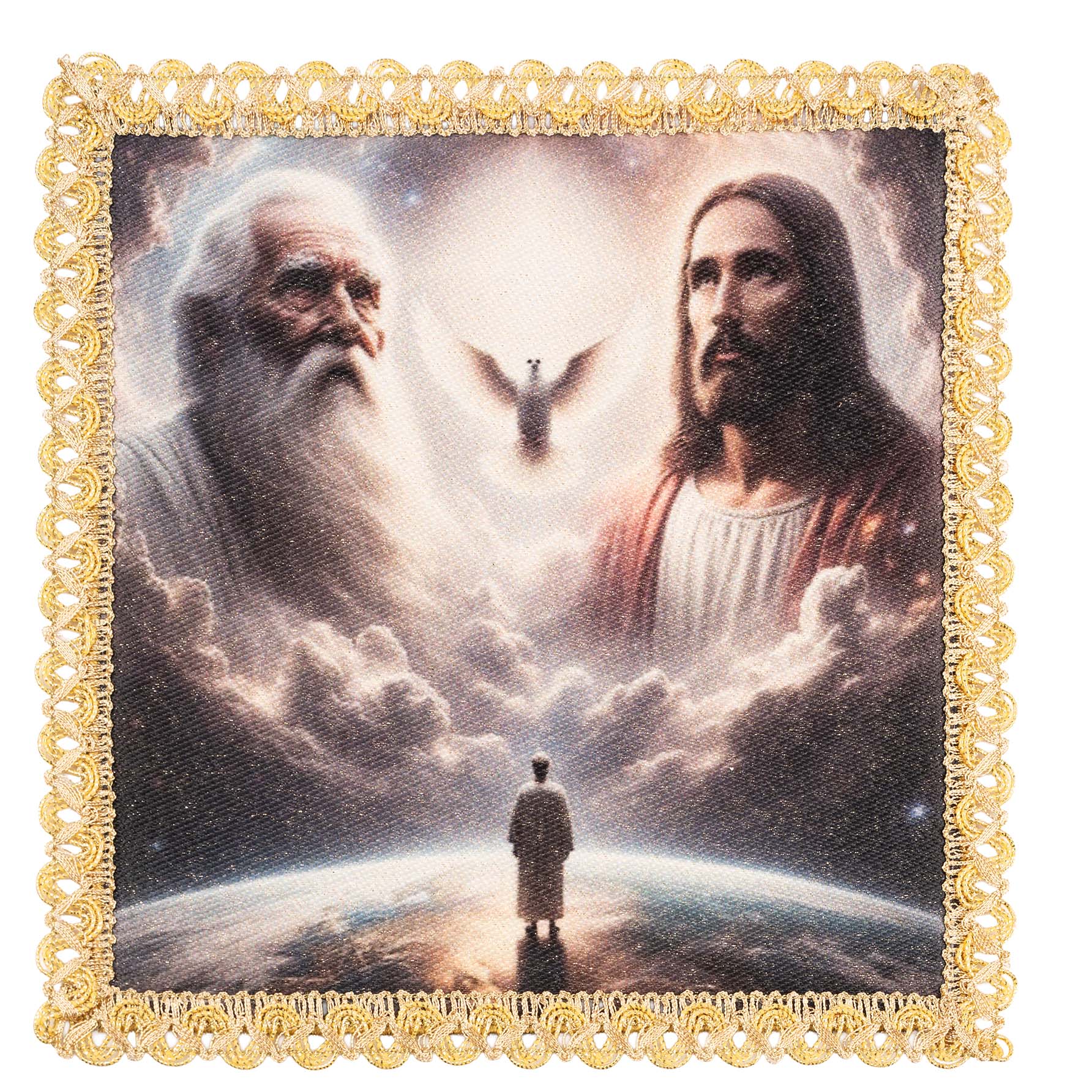Pala com imagem da Santíssima Trindade