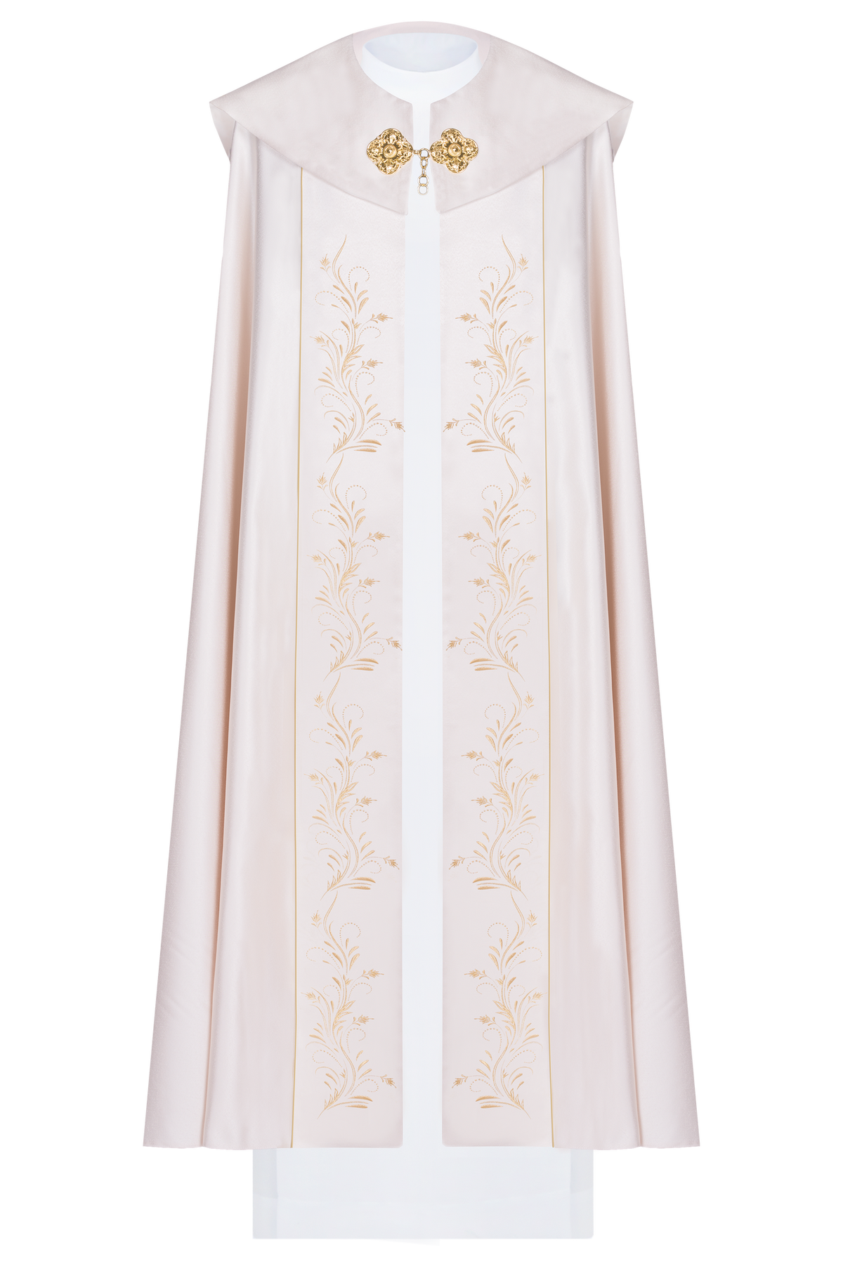 Capa de Asperges Eucarística com Motivo IHS Ecru