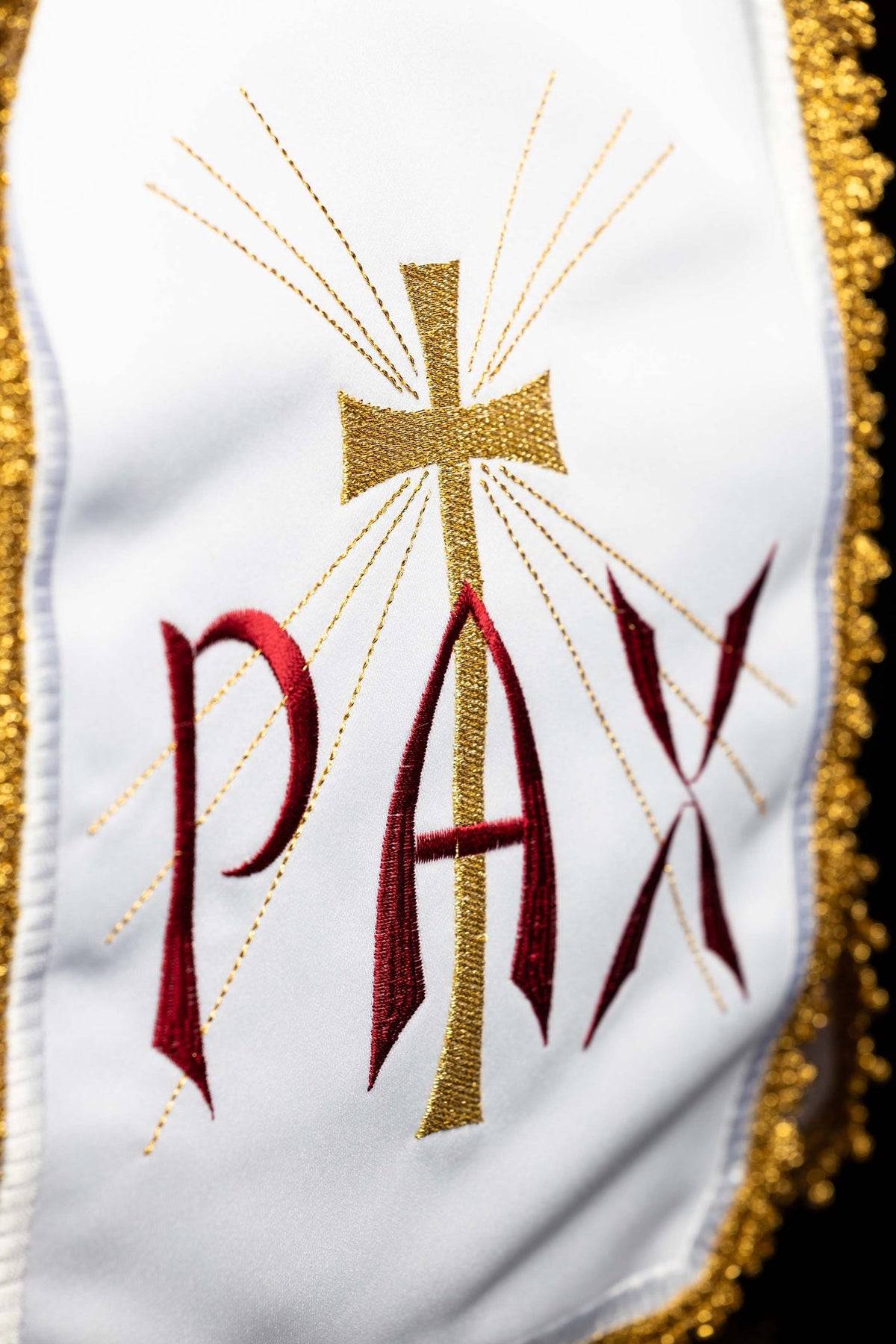 Véu para âmbula com bordado PAX – 29 cm