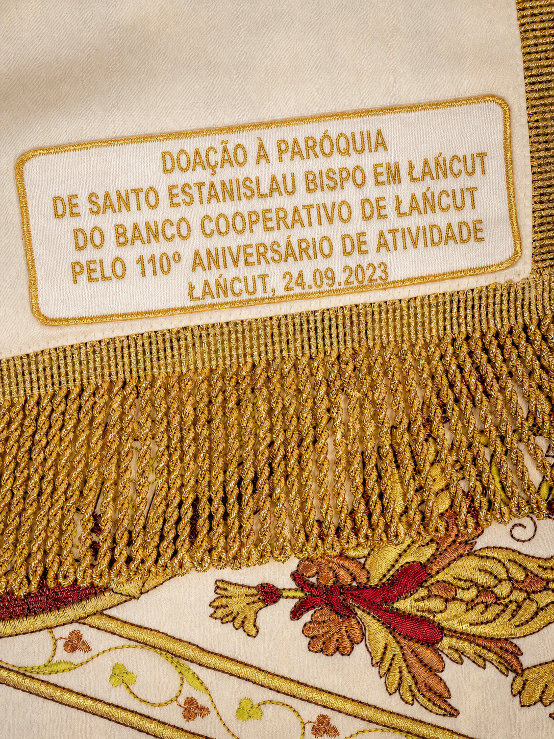 Etiqueta com Dedicatória