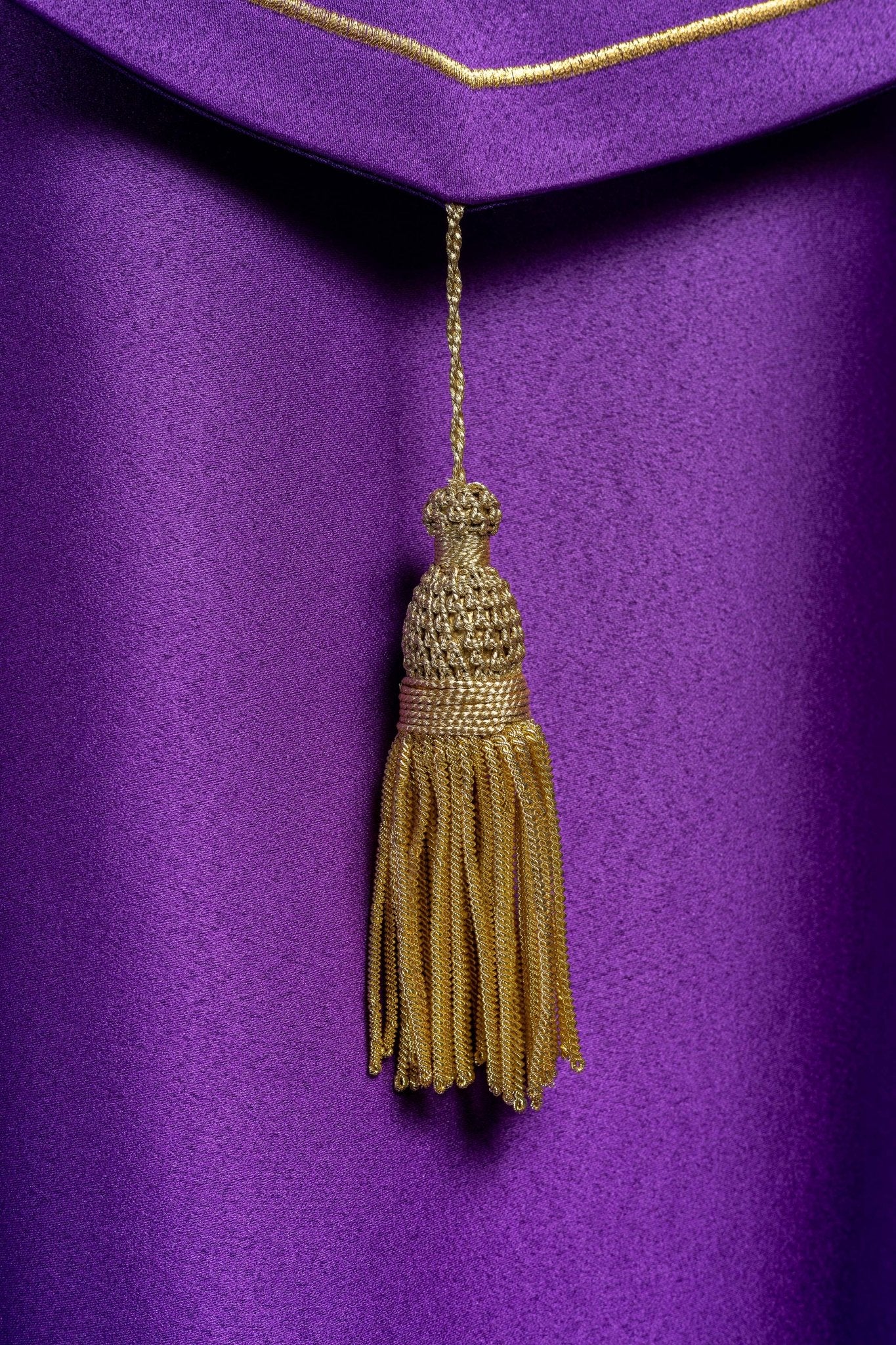 Capa de asperges eucarística monograma IHS roxa