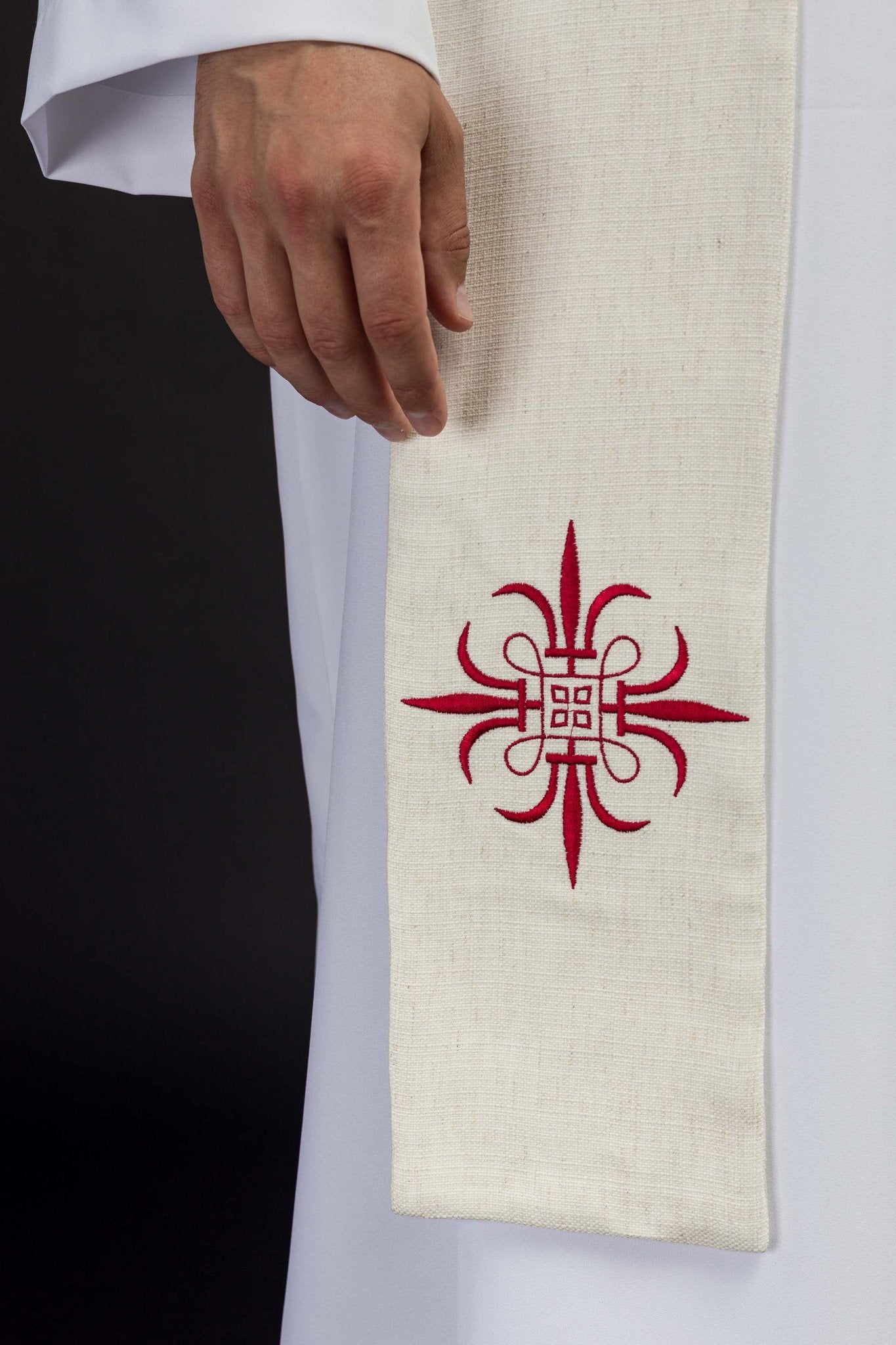 Estola pascal com Cordeiro de Deus bordado