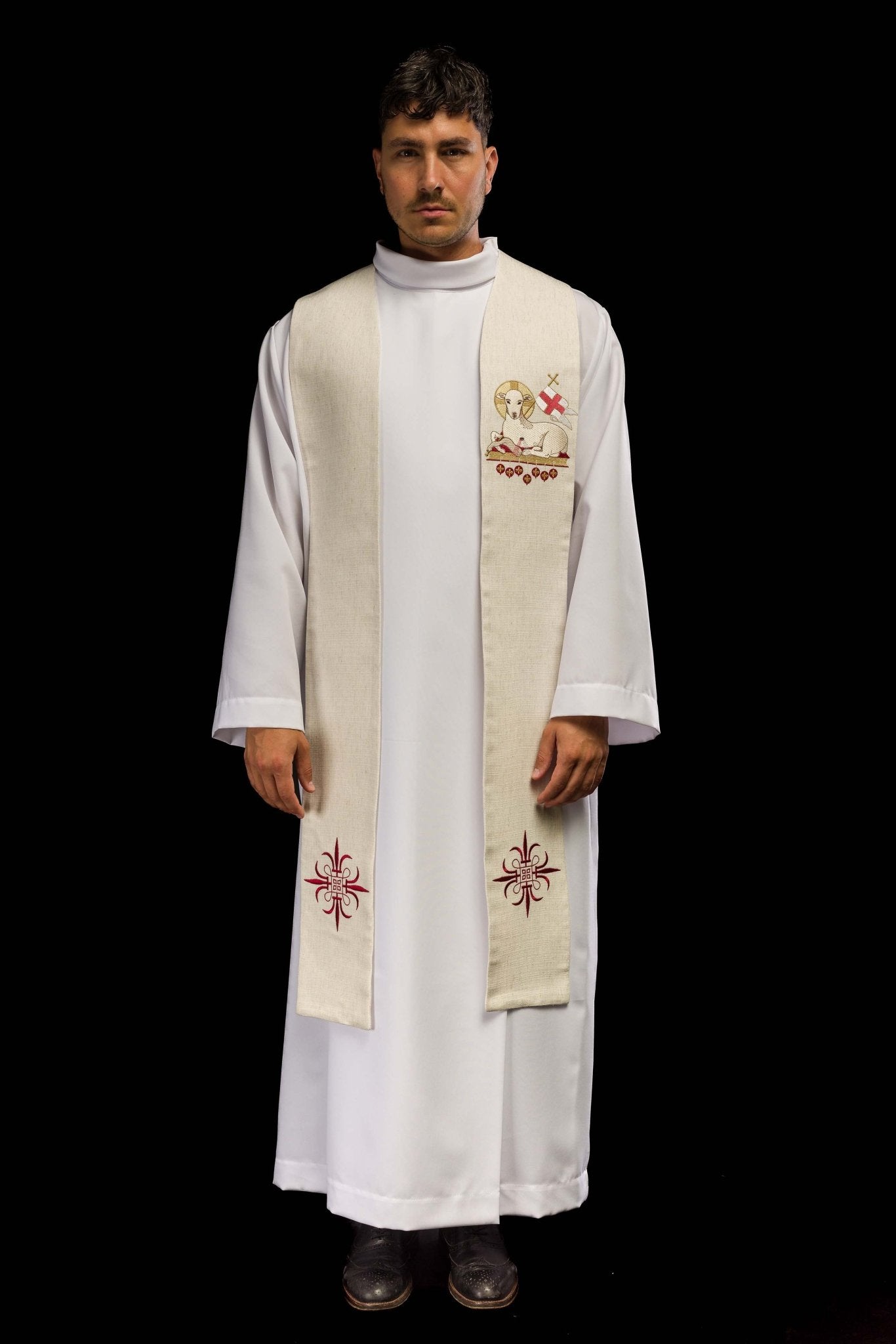Estola pascal com Cordeiro de Deus bordado