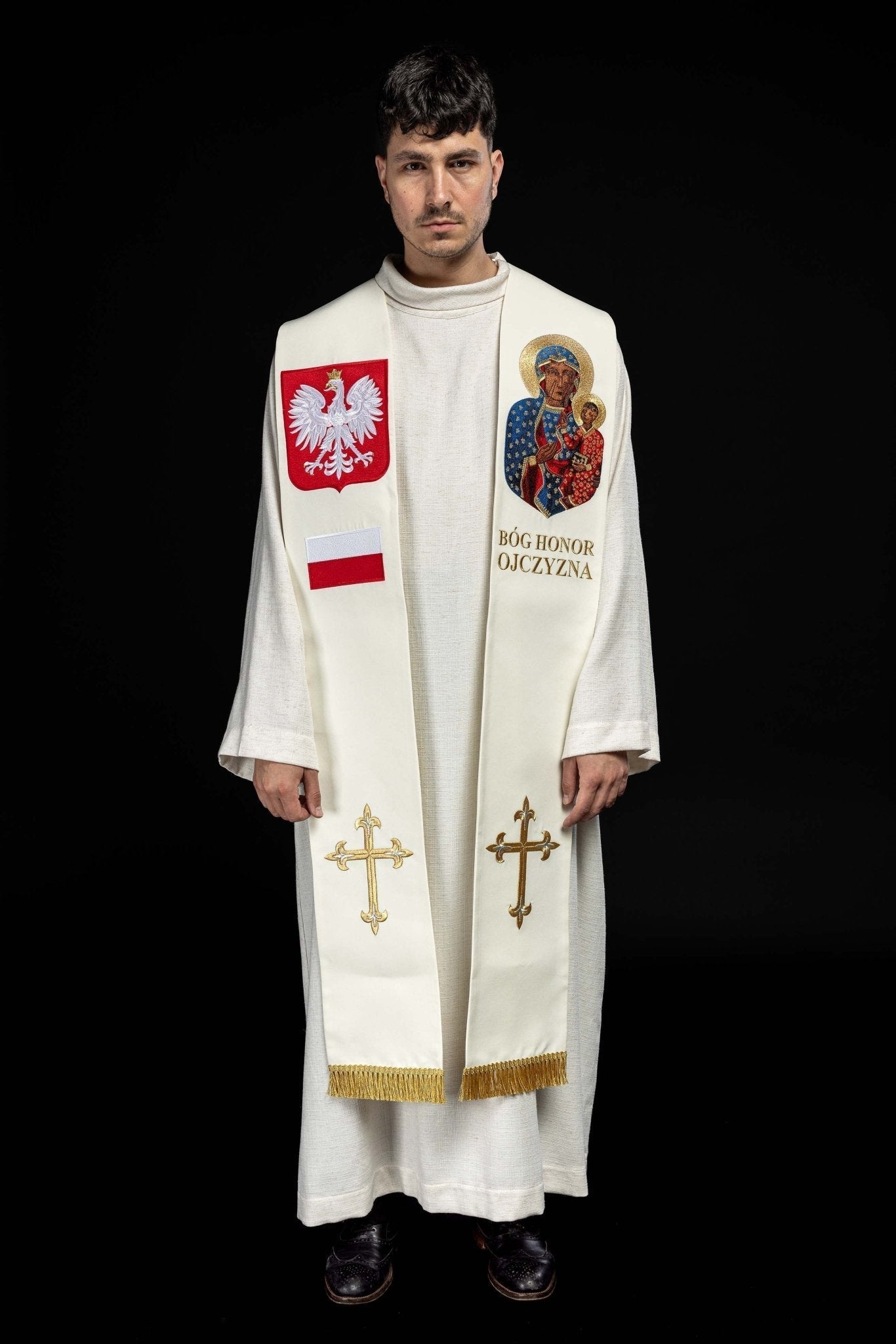 Estola bordada Nossa Senhora de Czestochowa