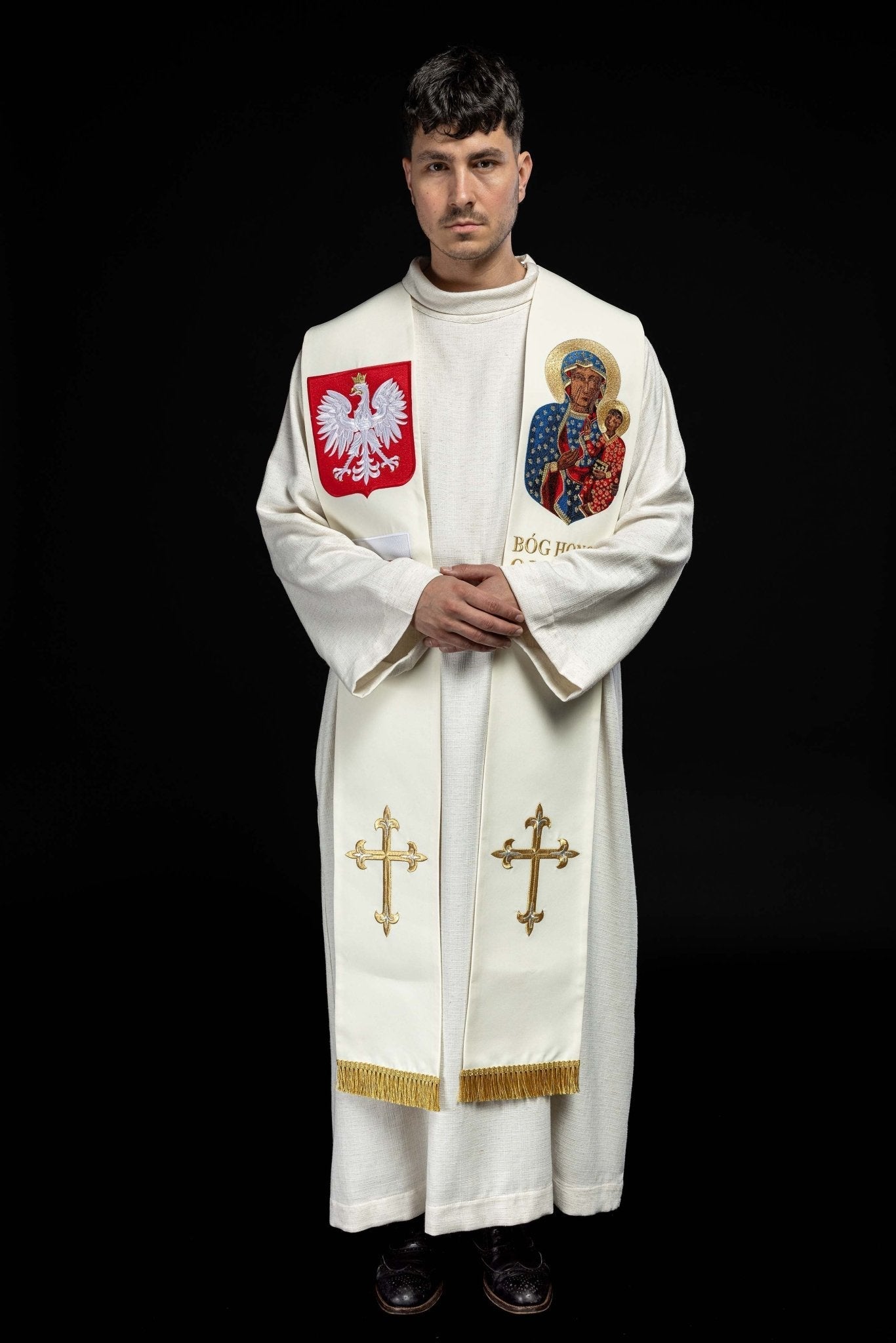 Estola bordada Nossa Senhora de Czestochowa