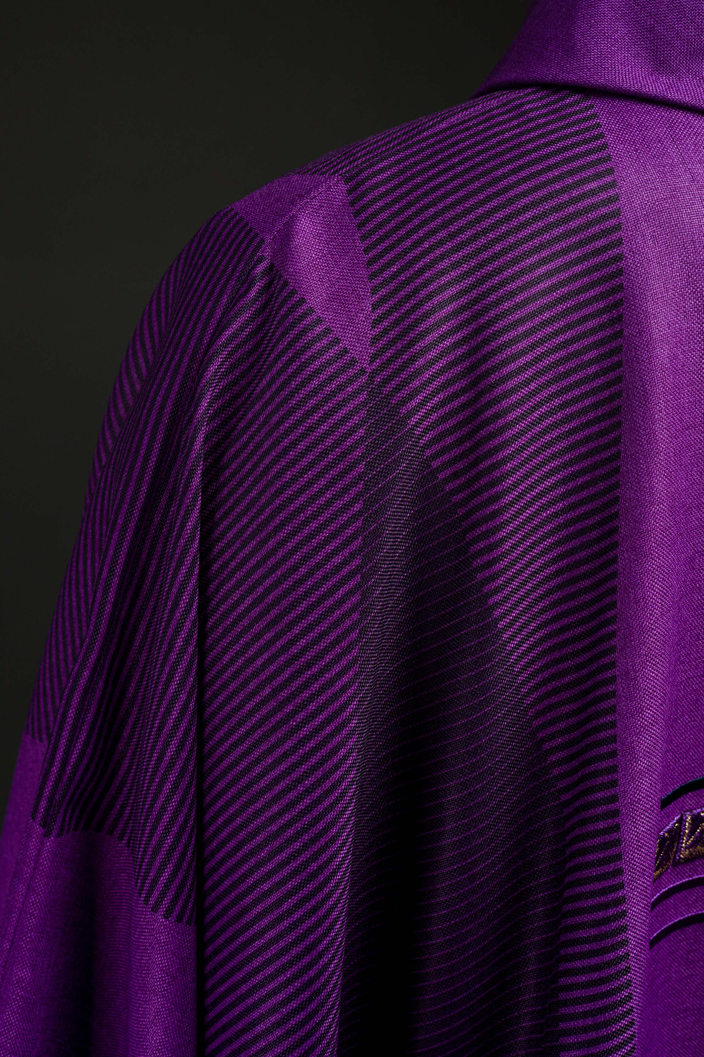Casula roxa com Cruz - chasubles.com.br