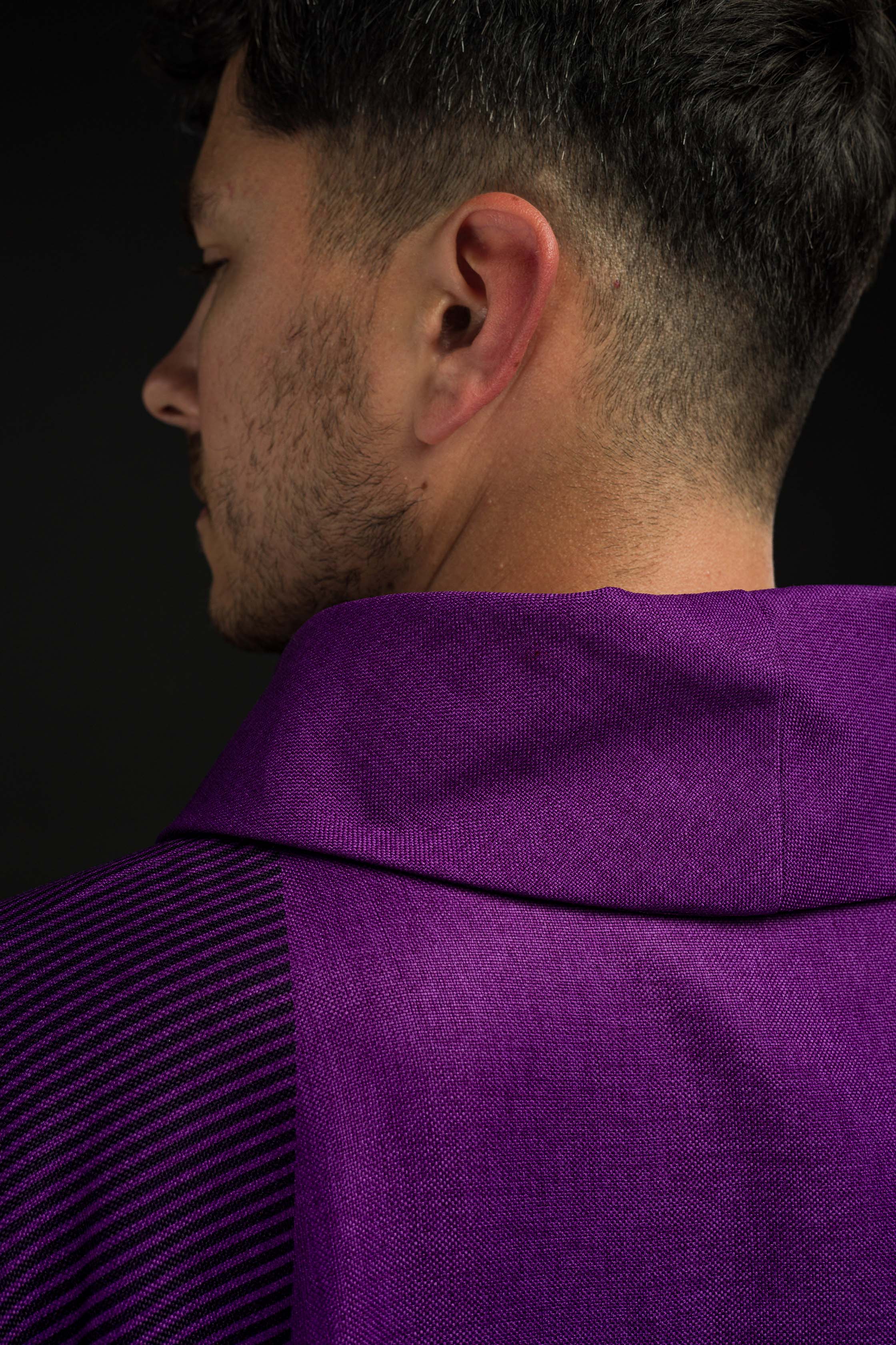 Casula roxa com Cruz - chasubles.com.br