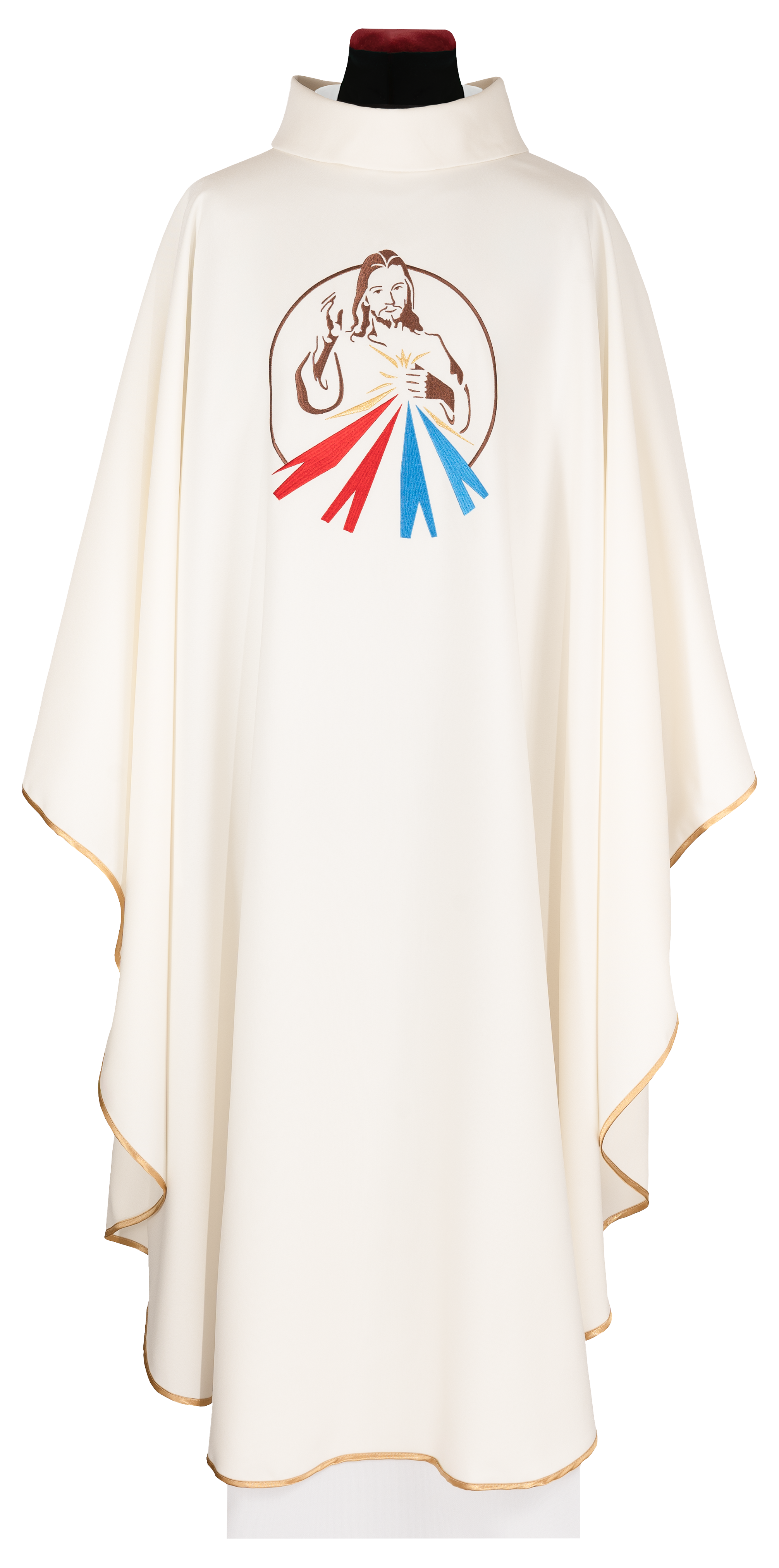 Casula creme com imagem de Jesus Misericordioso