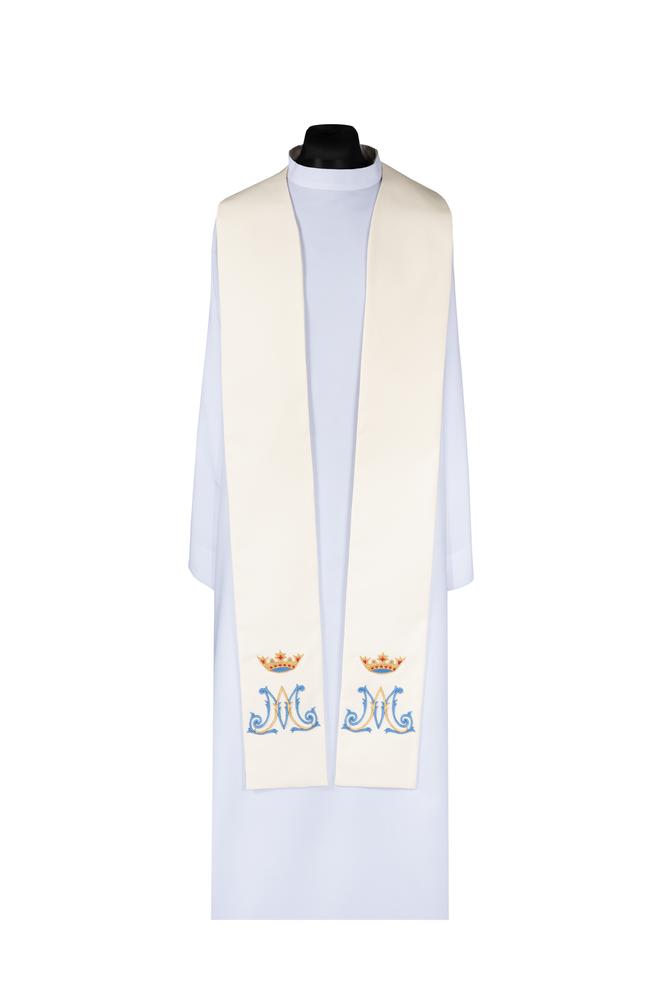 Estola bordada mariana creme