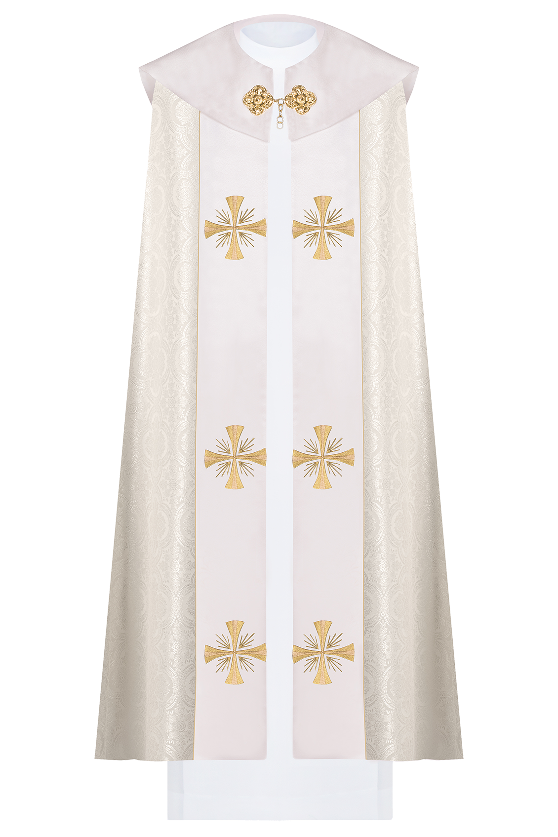 Capa de asperges creme com IHS dourado