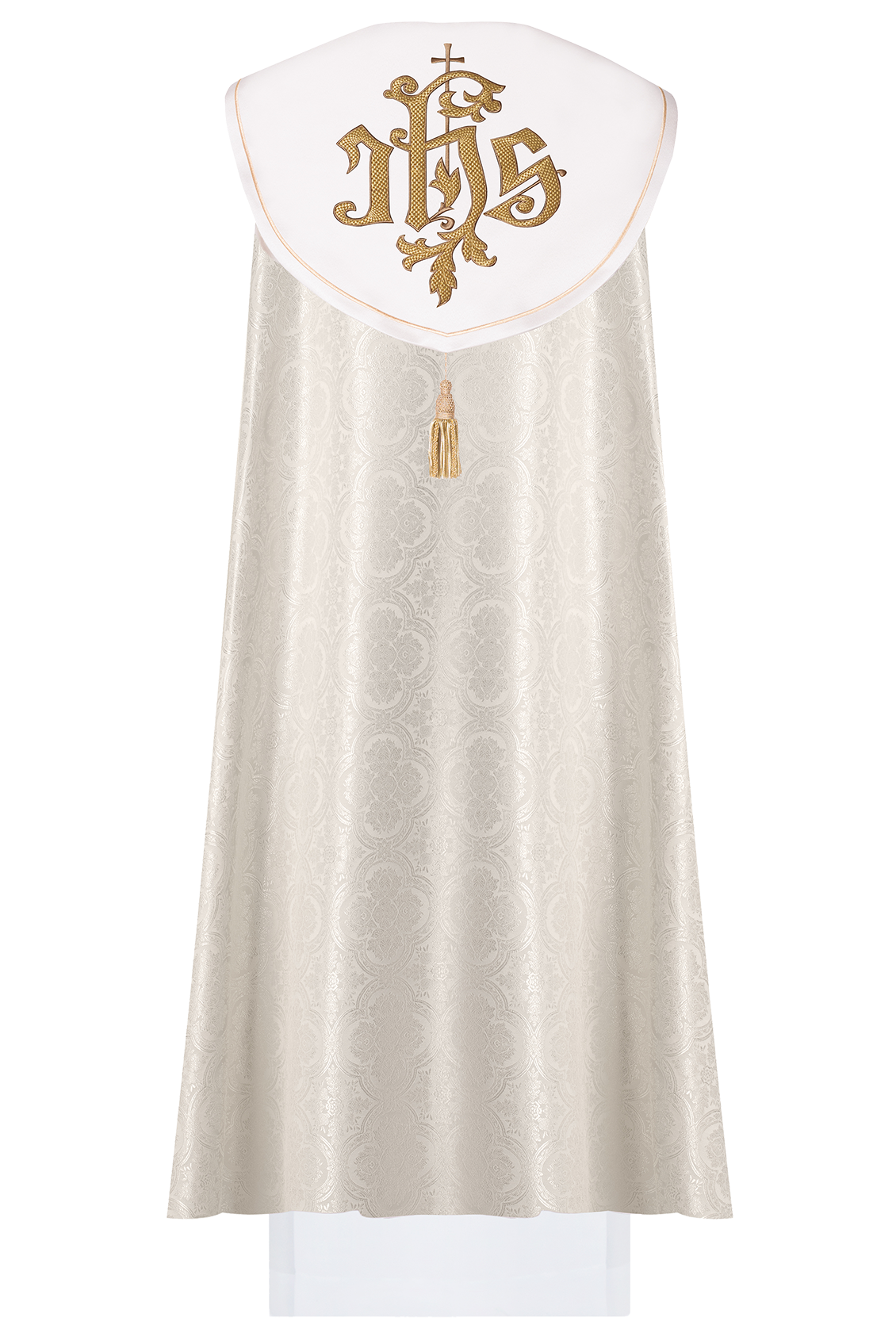 Capa de asperges creme com IHS dourado