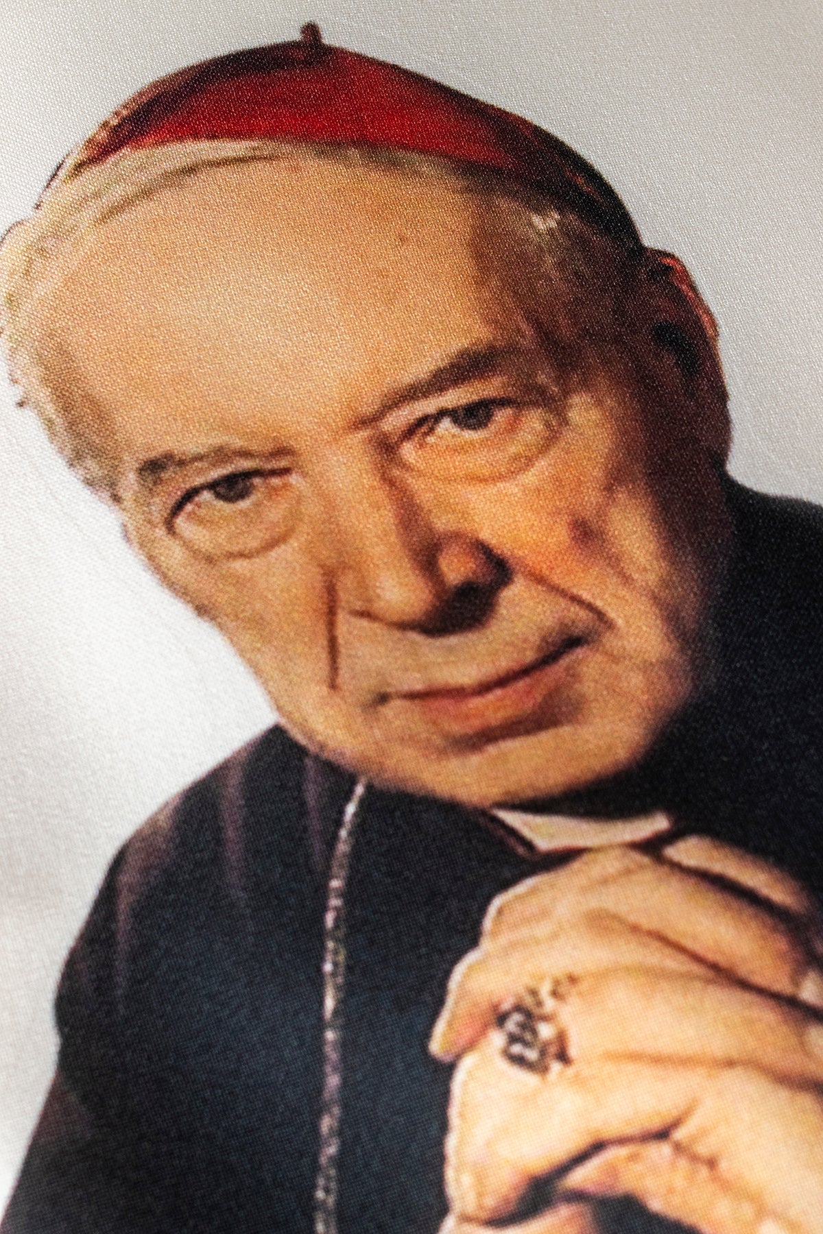 Estola sacerdotal sublimada com imagem do beato cardeal Stefan Wyszyński