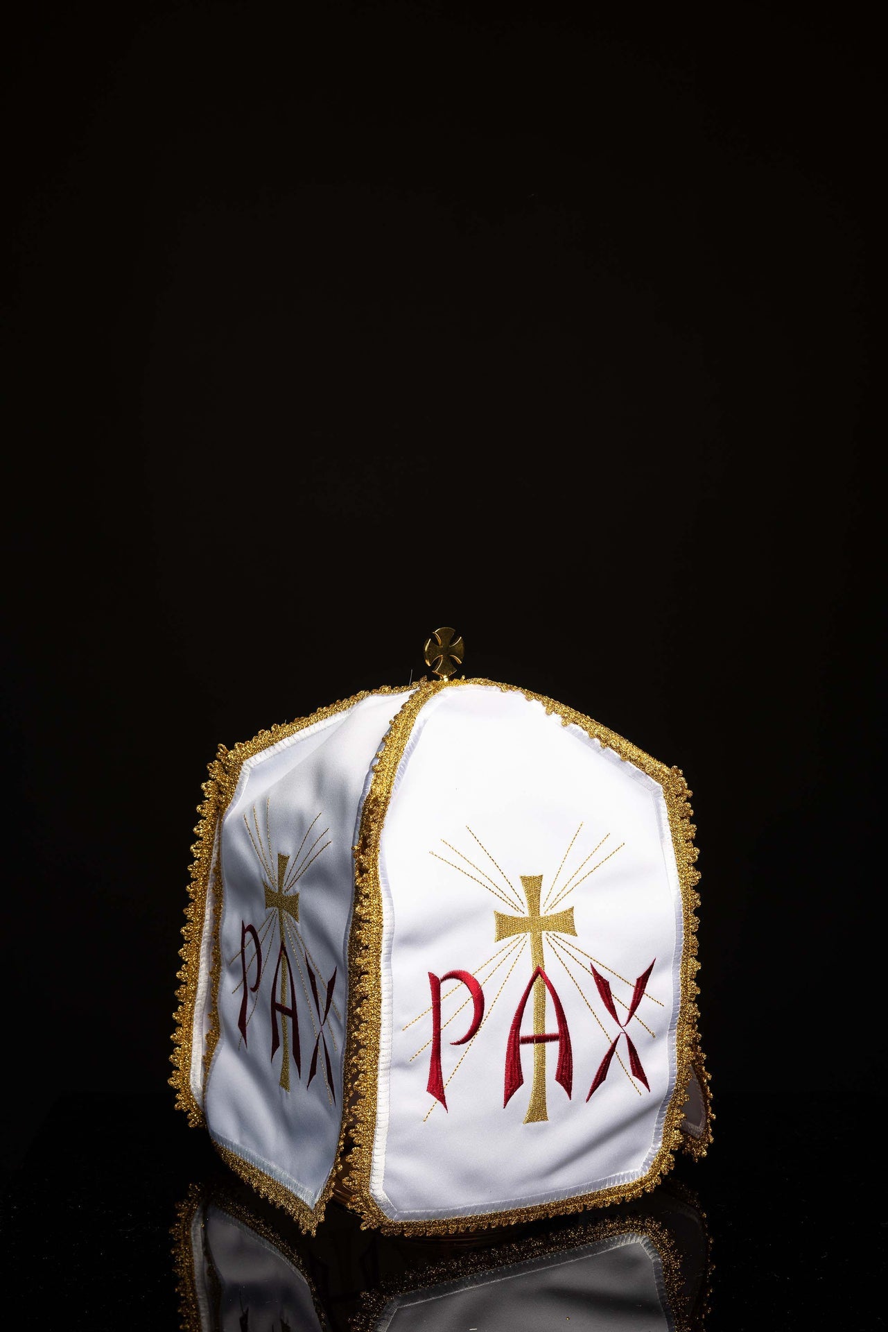 Véu para âmbula com bordado PAX – 29 cm