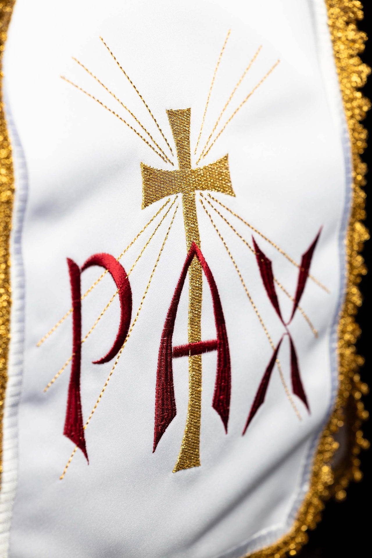 Véu para âmbula com bordado PAX – 29 cm