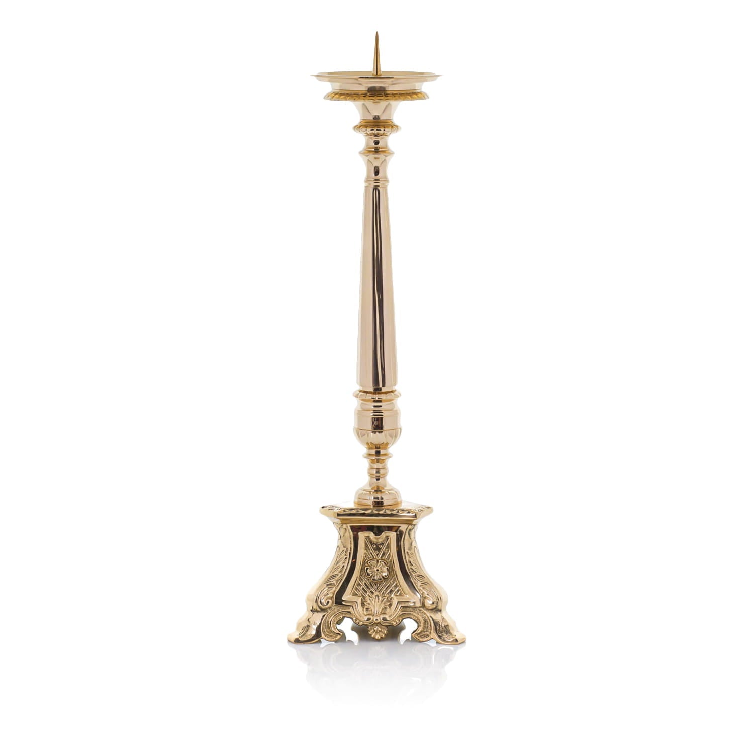 Castiçal de latão - 48 cm