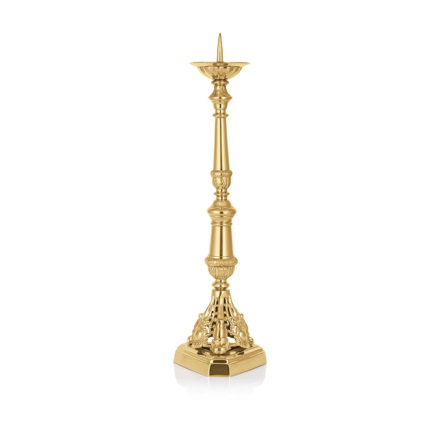 Castiçal de latão - 64 cm