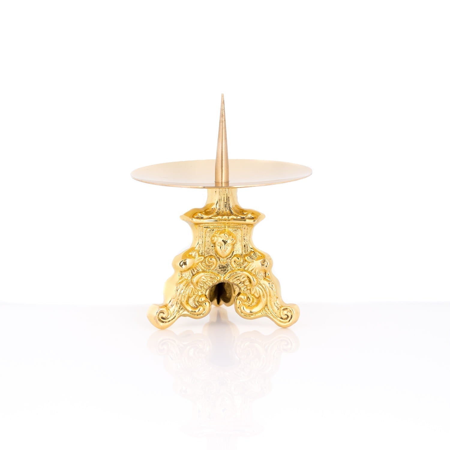 Castiçal - latão - 8 cm