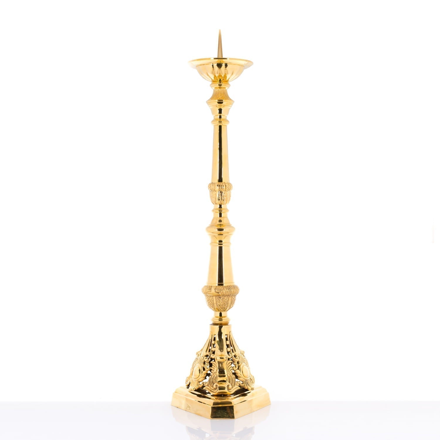 Castiçal de latão - 80 cm