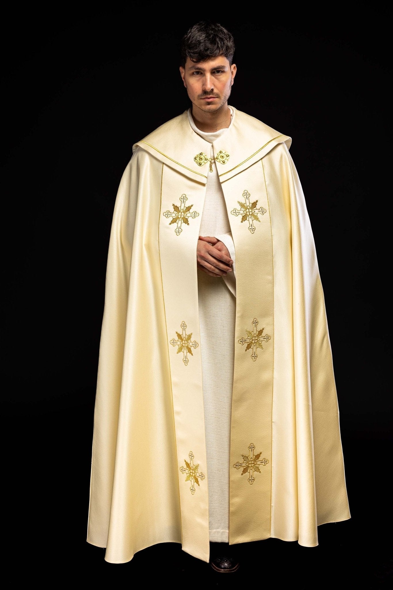 Capa de asperges eucarística monograma IHS