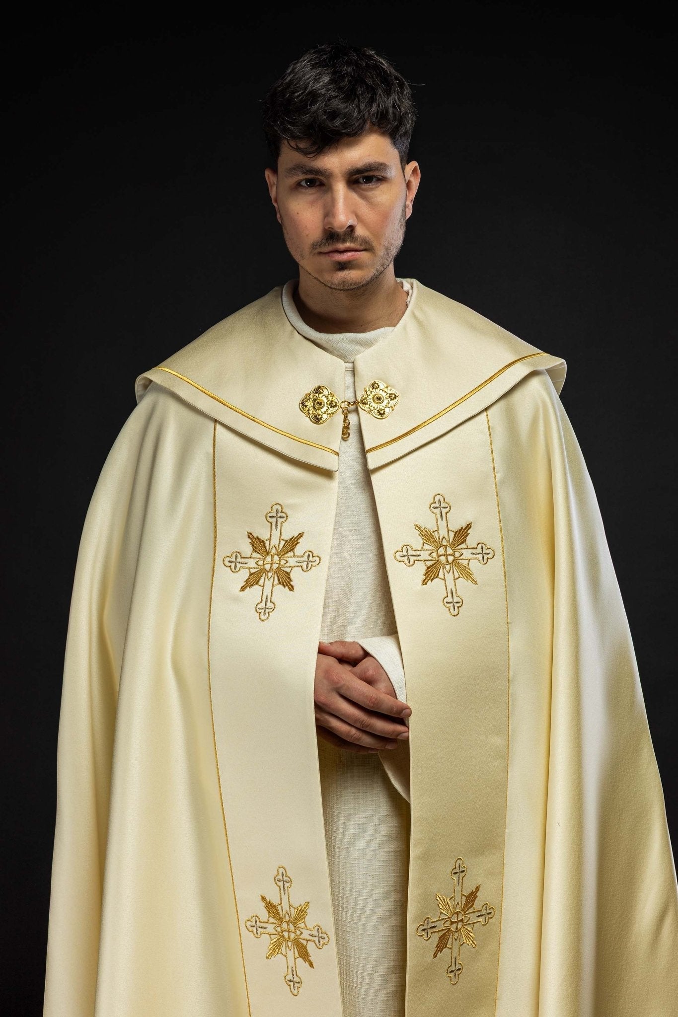 Capa de asperges eucarística monograma IHS
