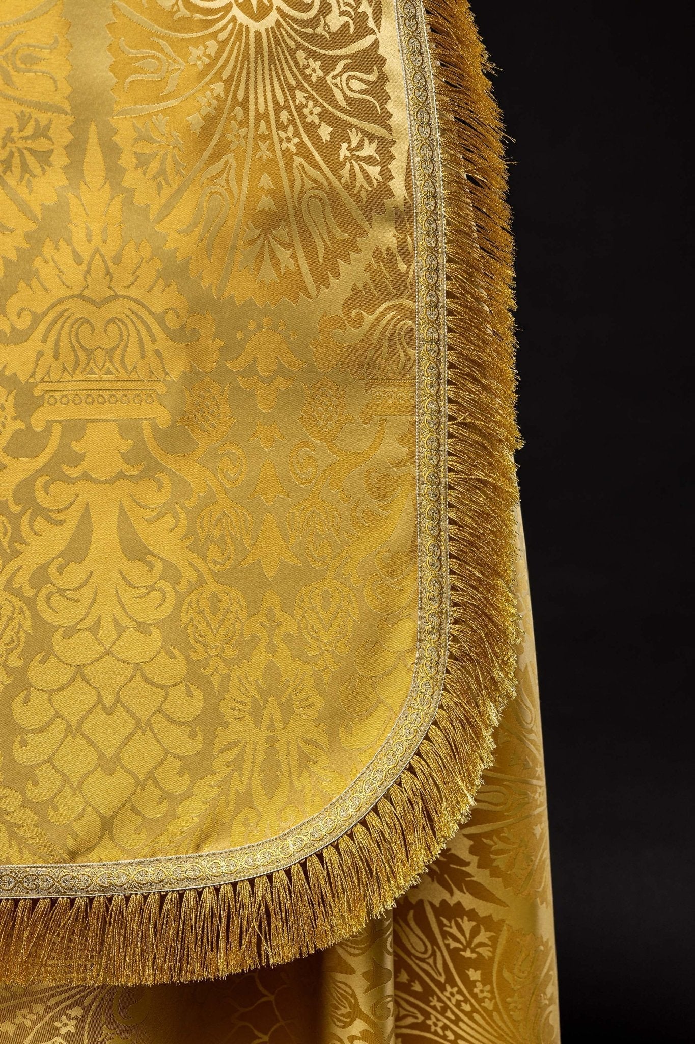 Capa de asperges romana lisa em jacquard
