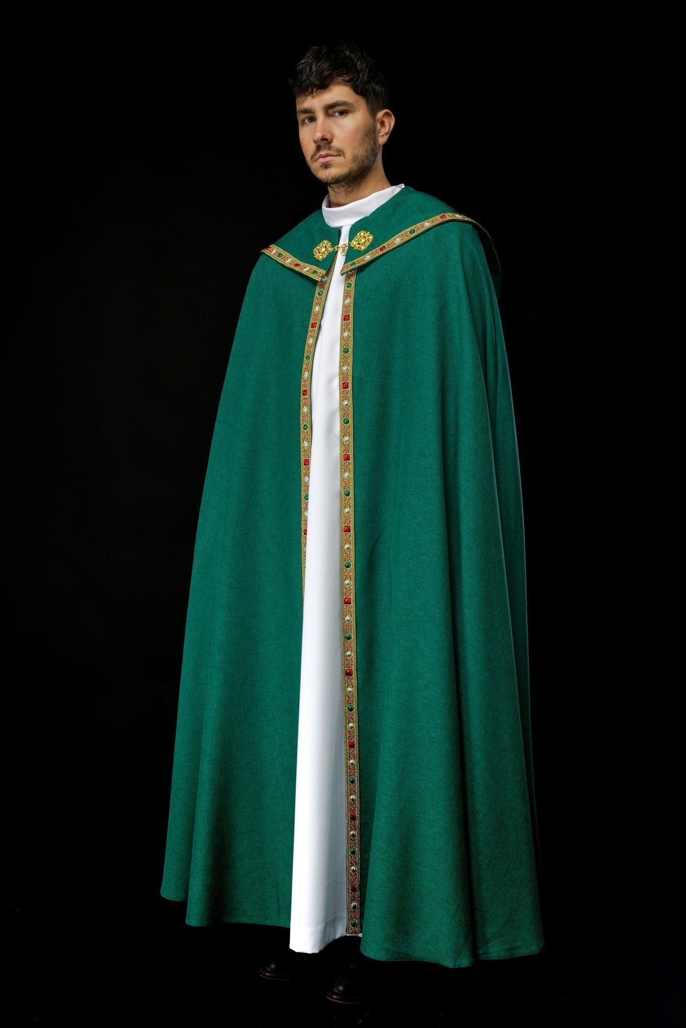Capa de asperges verde com IHS dourado