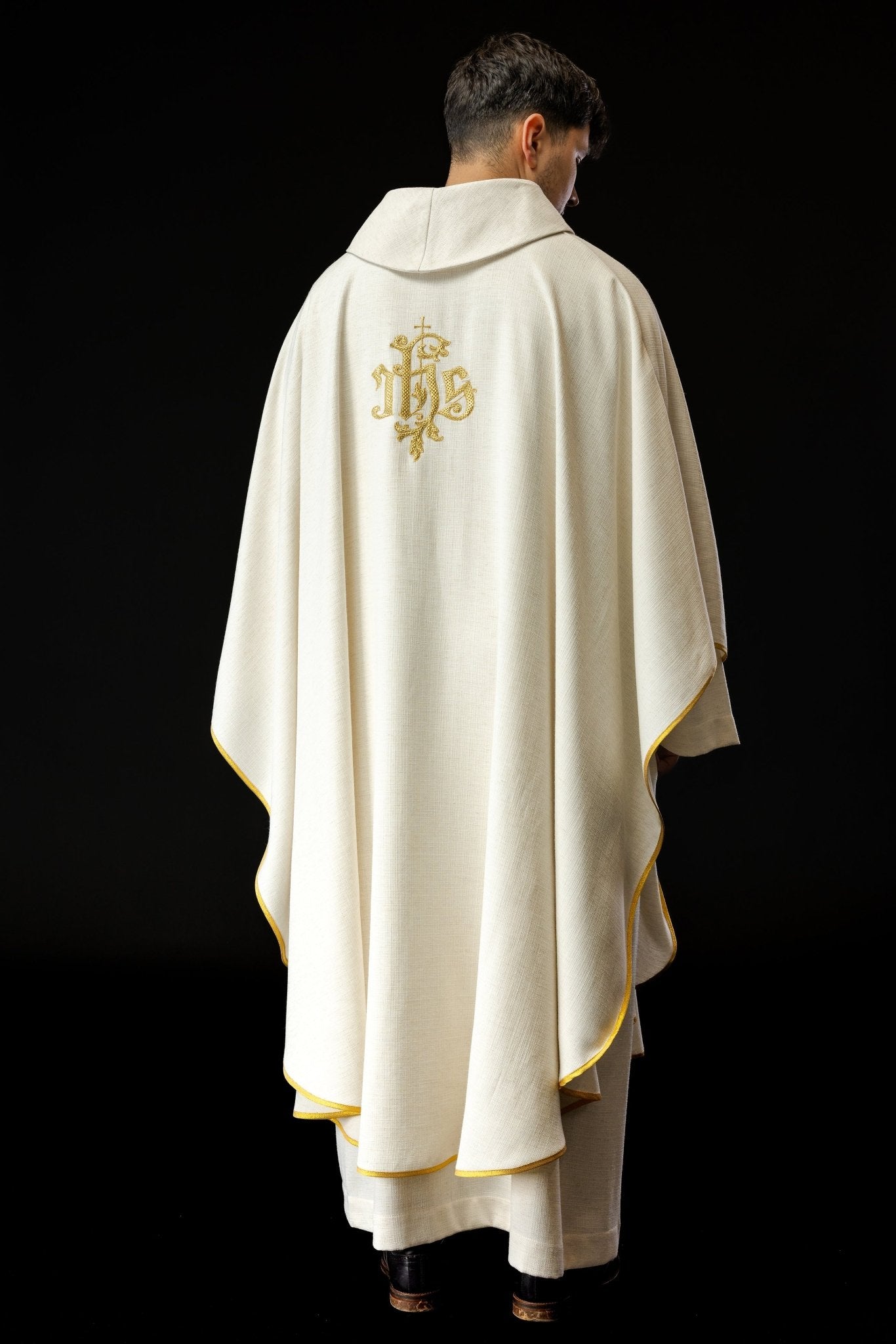 Casula creme com imagem de Jesus Misericordioso