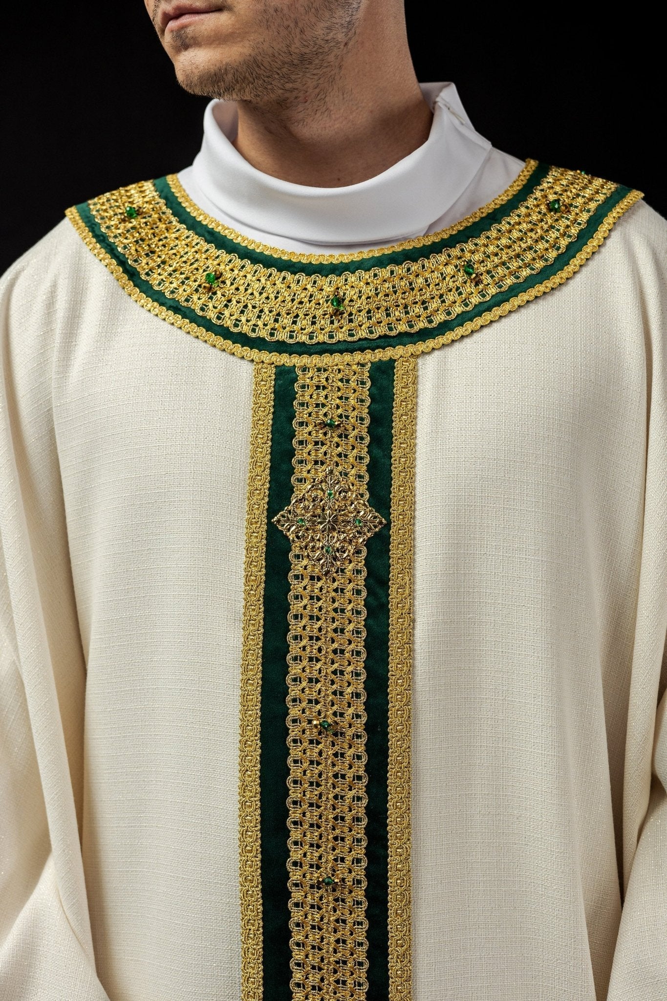 Casula artesanal com pedras naturais Handmade 7001