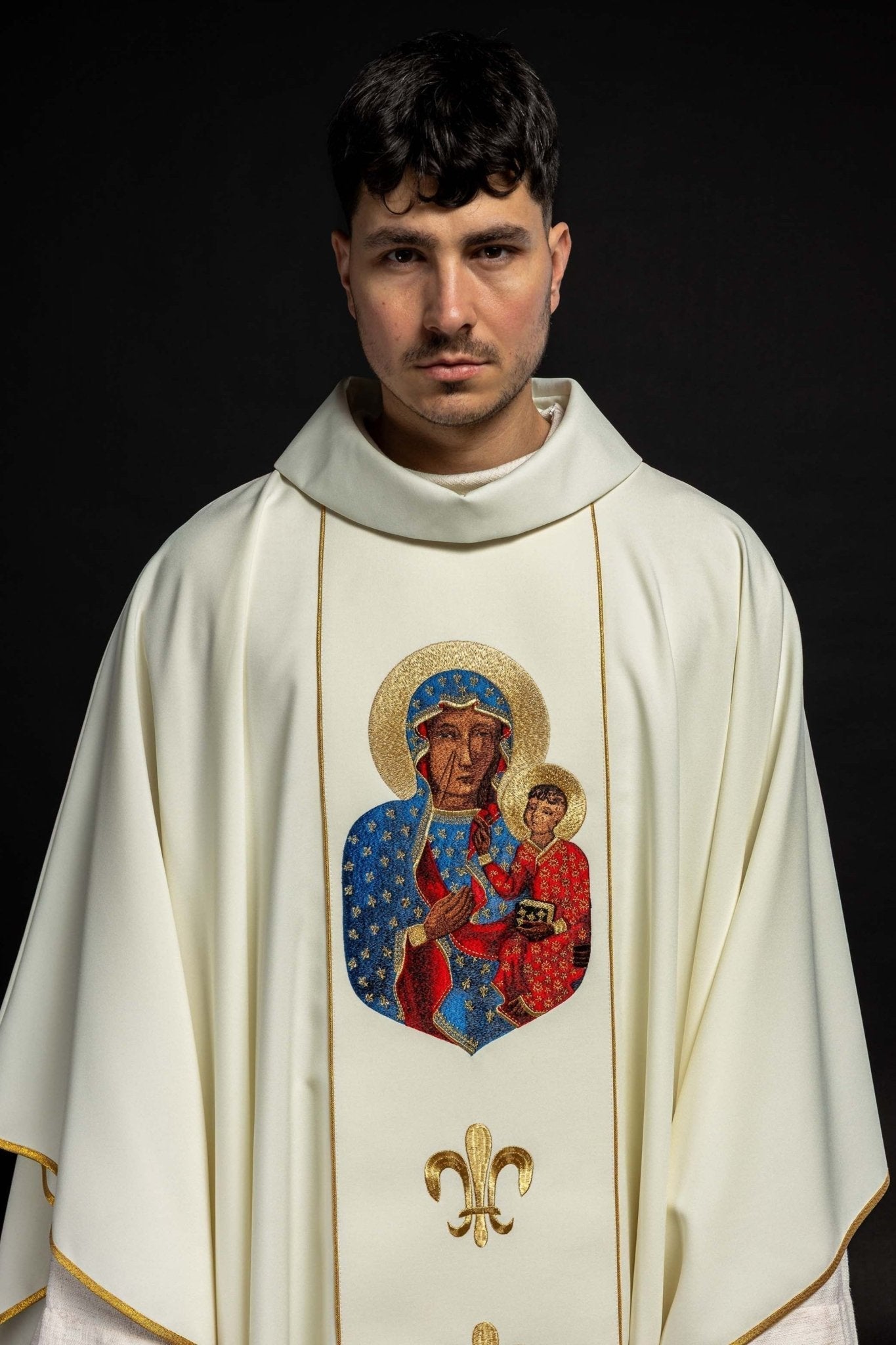 Casula Nossa Senhora de Czestochowa creme