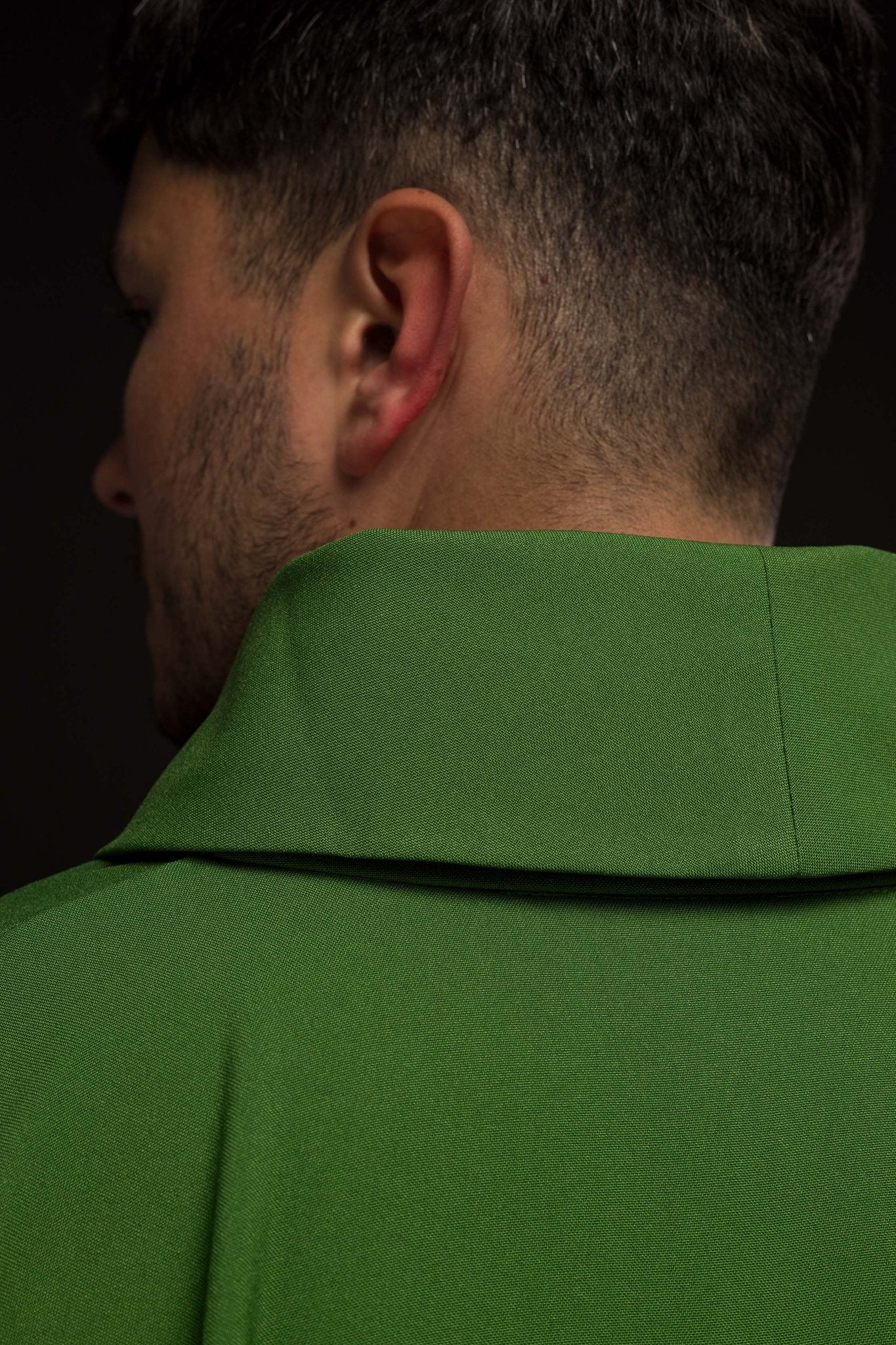 Casula verde com bordado de Cruz e Espigas de Trigo