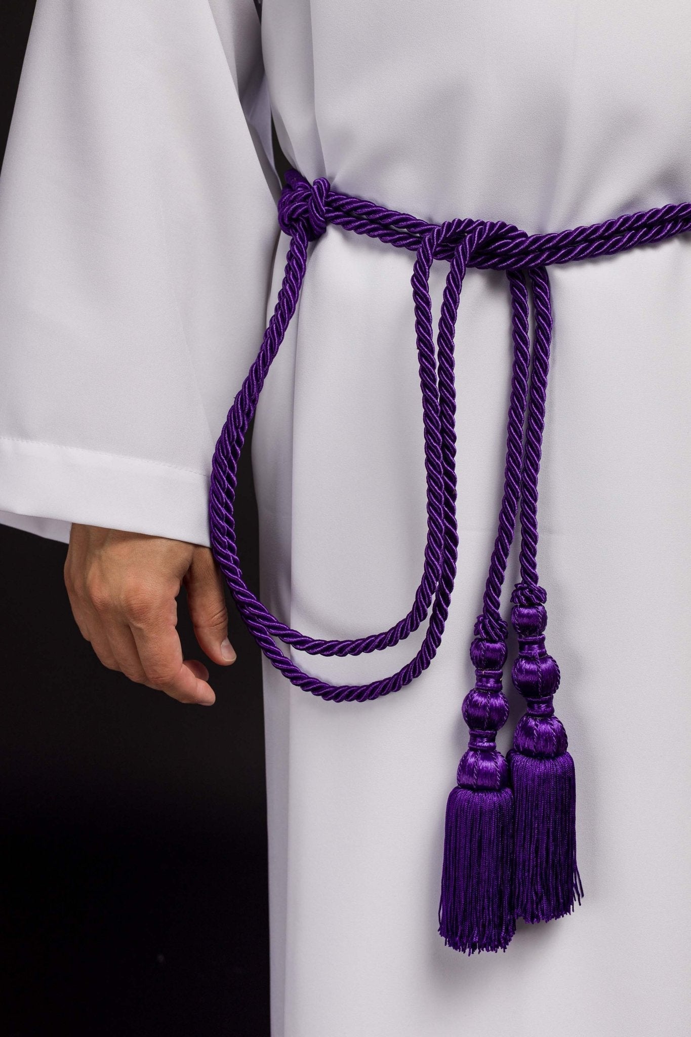 Cíngulo litúrgico roxo
