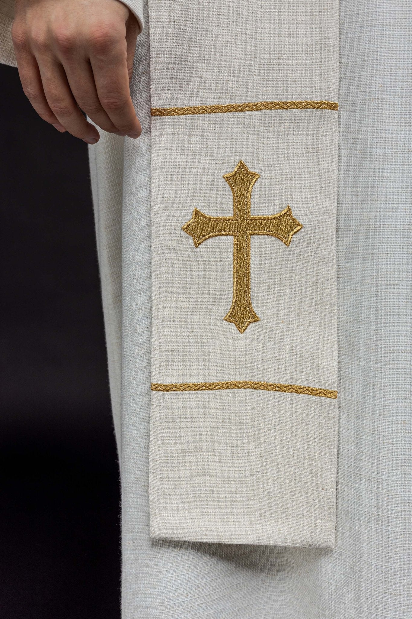 Estola bordada com a imagem de Jesus Misericordioso