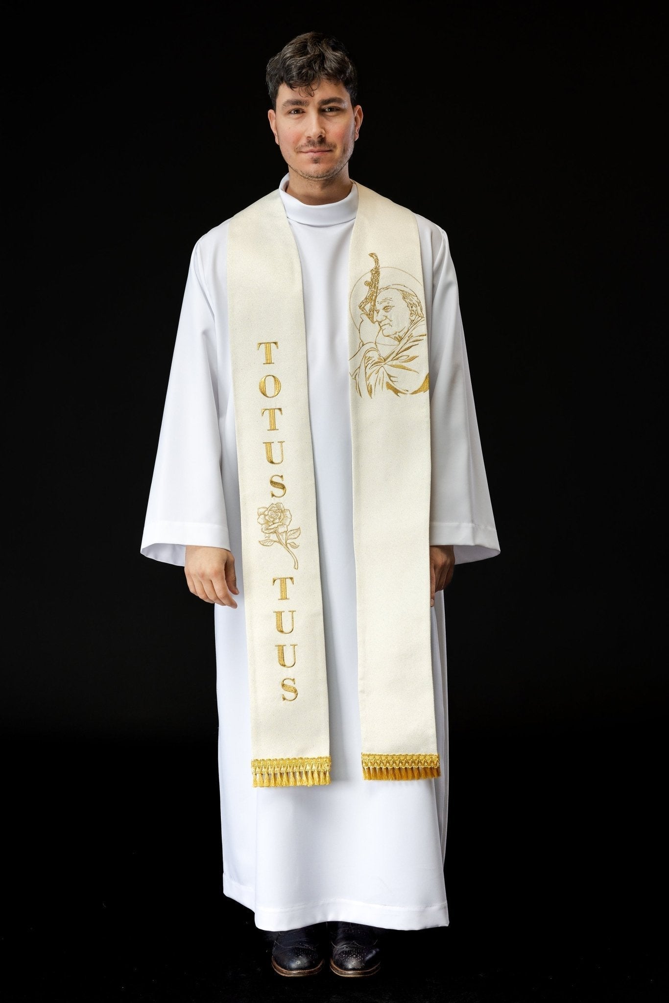 Estola bordada São João Paulo II