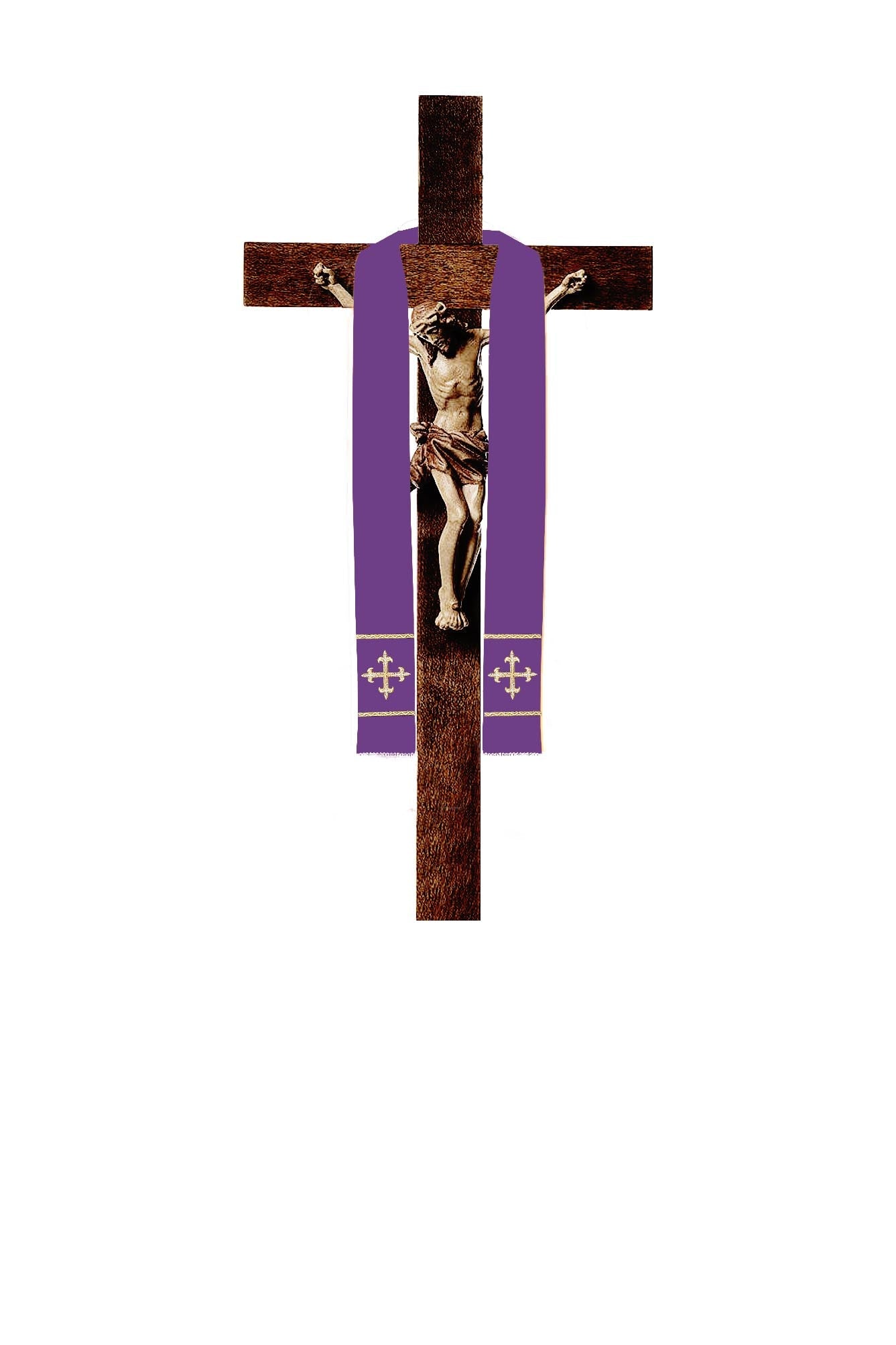 Estola curta para crucifixo