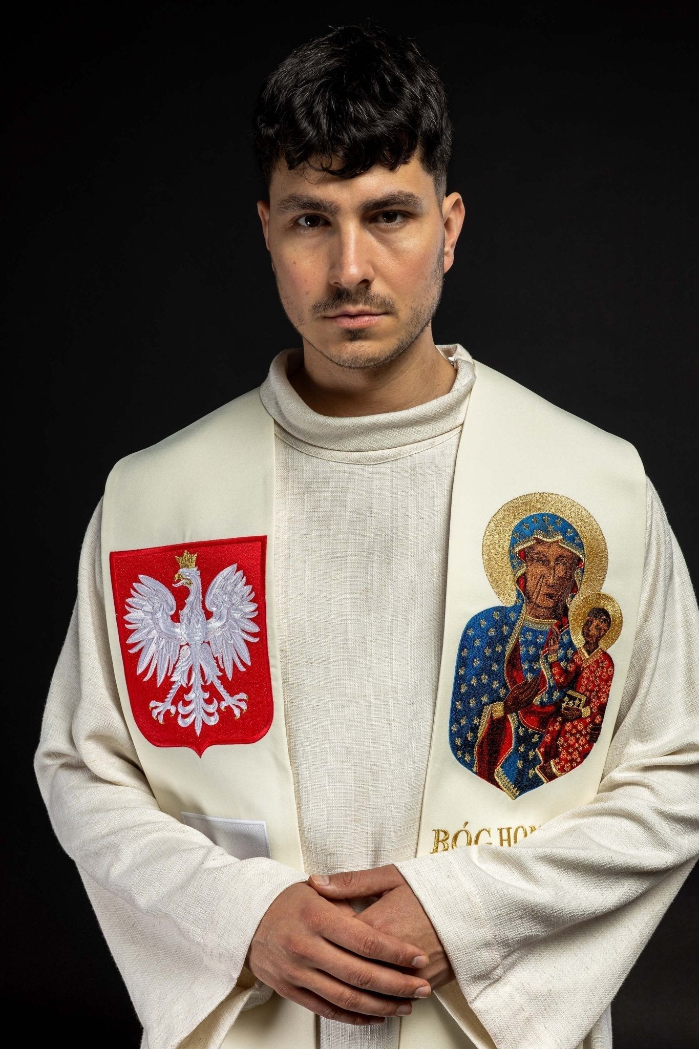 Estola bordada Nossa Senhora de Czestochowa