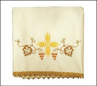Véu de cálice com acabamento dourado