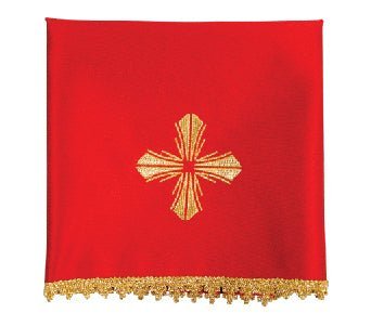 Conjunto de quatro véus de cálice com cruz bordada