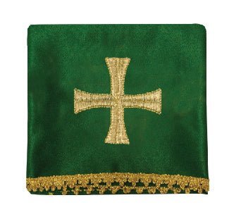 Conjunto de quatro véus de cálice com cruz dourada bordada