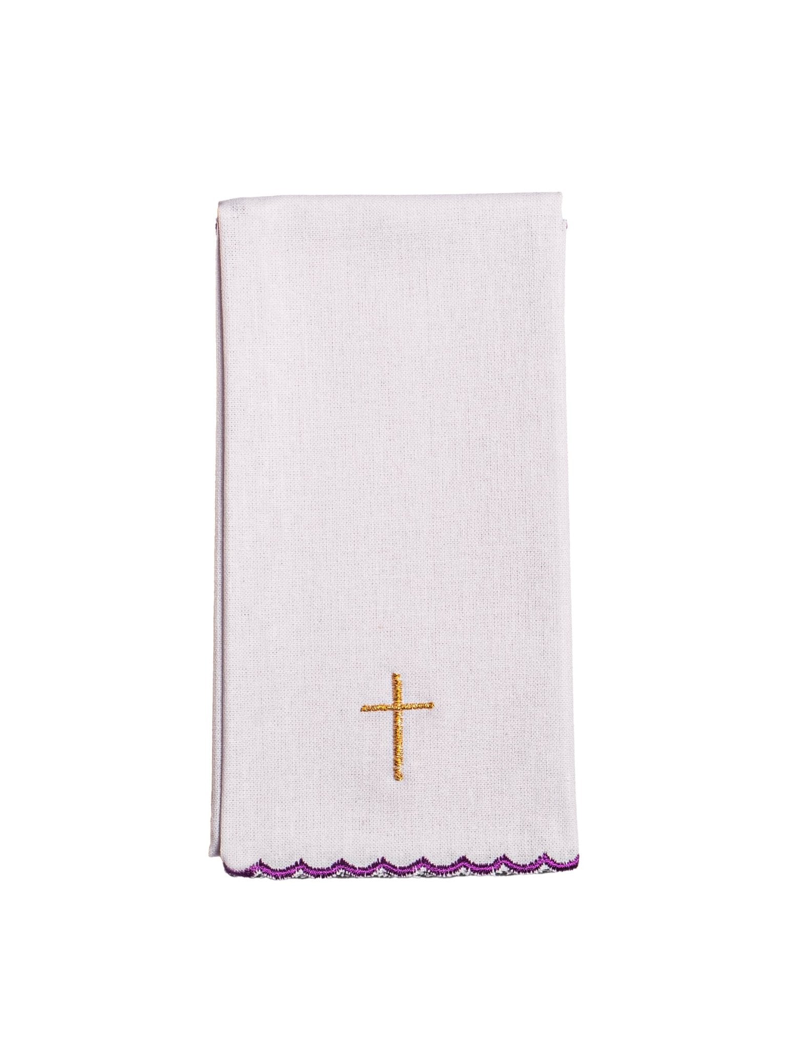 Conjunto de alfaias litúrgicas bordado Via Sacra